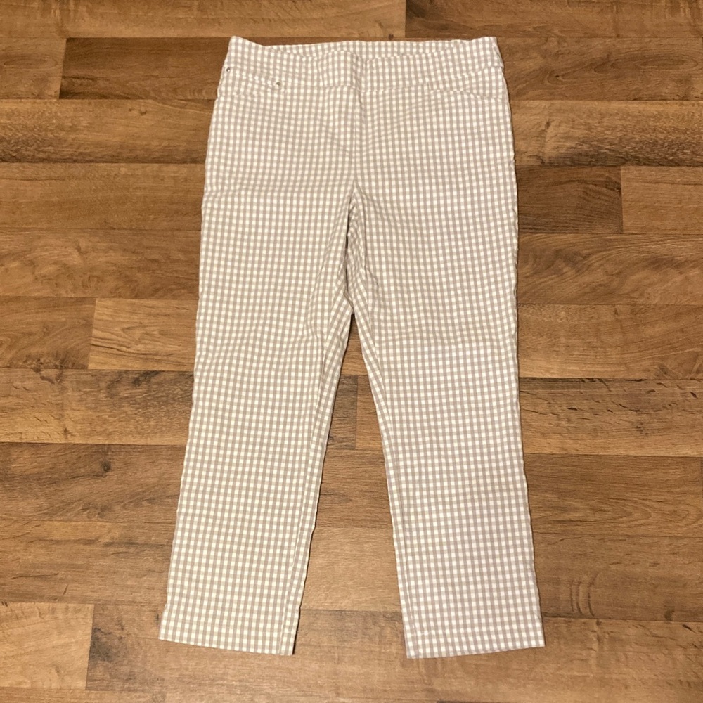 Jules & Leopold Beige Checkered Pants
